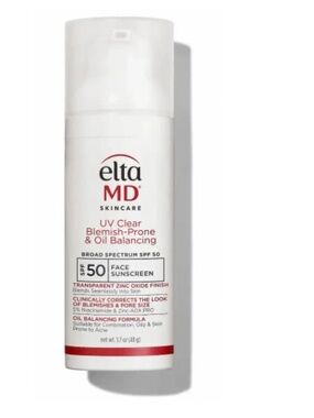EltaMD UV Clear Blemish-Prone & Oil Balancing SPF 50 1.7 fl oz